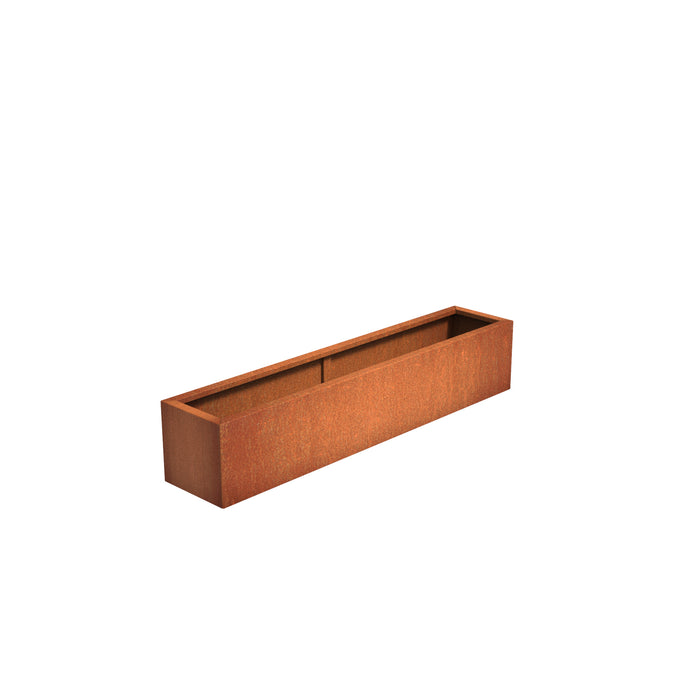 Andes cortenstaal plantenbak | 200 x 40 x 40 cm